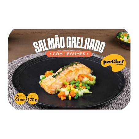 Salmão grelhado legumes perchef pt 170g