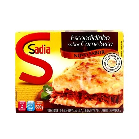 Escondidinho de Carne Seca Sadia Congelado Embalagem 500G