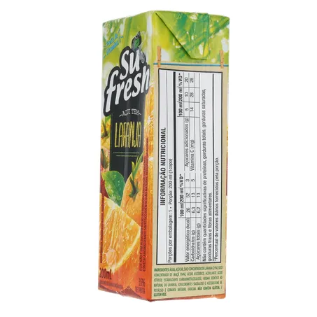 Suco de Laranja Sú Fresh 35% de Fruta Caixa 200ml 360-24