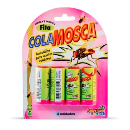 Fita Cola Mosca Para Ambientes 4UN