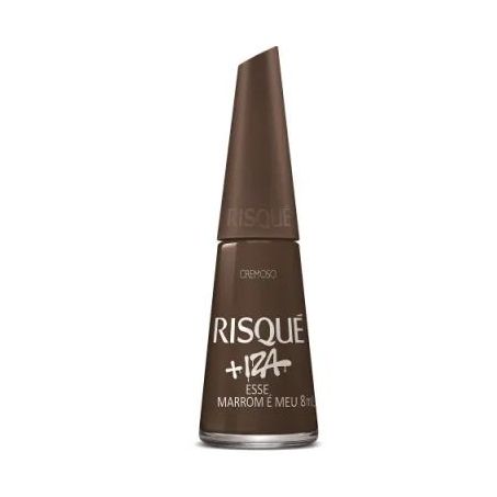 ESMALTE RISQUÉ IZA ESSE MARROM É MEU
