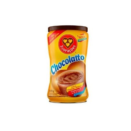 ACHOCOLATADO EM PO 3 CORACOES CHOCOLATTO 370G