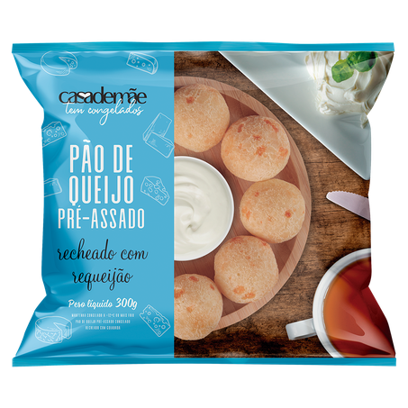 Pão de queijo casa de mãe com requeijão congelado 300g