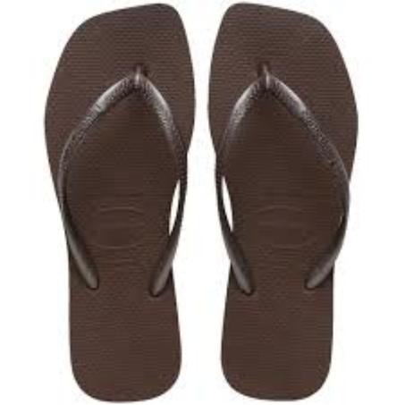 Sandalia havaianas slim square cafe 39/40