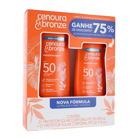Protetor solar corporal cenoura e bronze 360-34