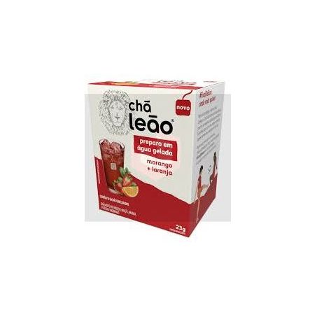 Chá Leão Agua Gelada Morango/Laranja Caixa 25g 