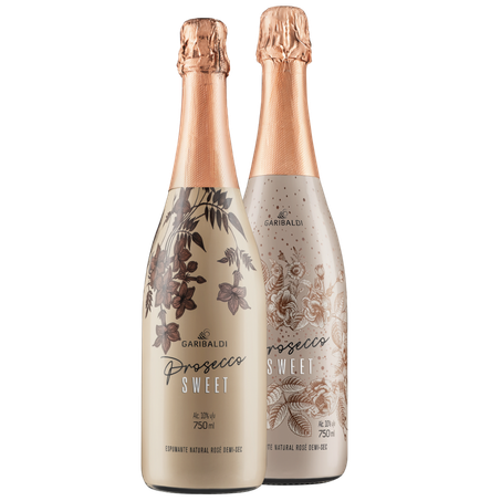 Espumante garibaldi prosecco sweet 750ml rose