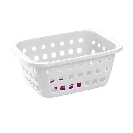 Cesto Ordene Retangular Branco 3L