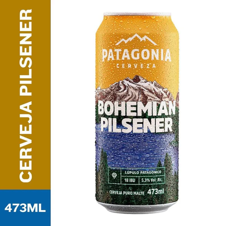 CERVEJA PATAGONIA BOHEMIAN PILSENER LATA 473ML