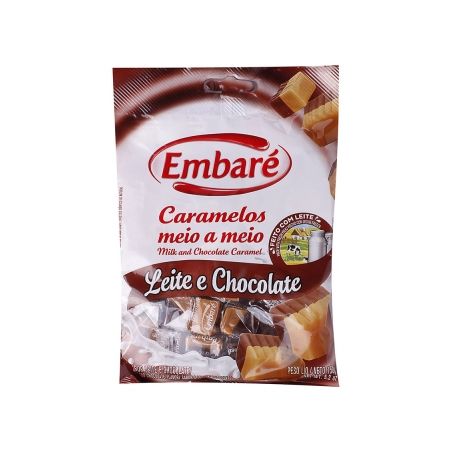 Bala embare caramelo leite/chocolate 150
