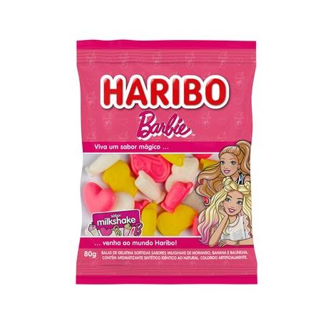 BALA GELATINA HARIBO 80G MILKSHAKE