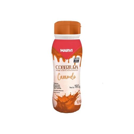 Cobertura sorvete marvi caramelo 190g.
