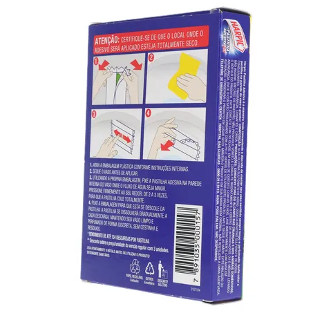 Pastilha adesiva harpic pinho com 5 360-23