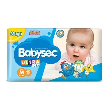 FRALDA GALINHA PINT BABYSEC M 38UN