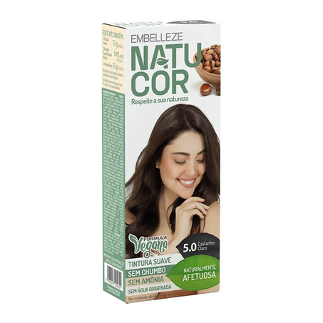 TINTURA NATUCOR 5.0 CASTANHA PARA UN