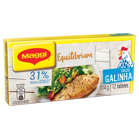 Caldo Maggi 114g - Menos Sódio - Galinha