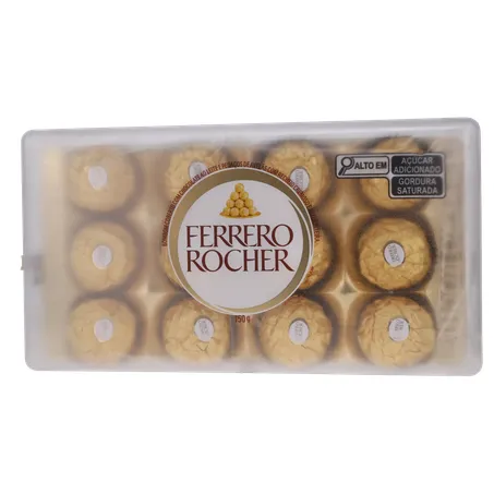 Chocolate Ferrero Rocher com 12 Unidades 150G 360-1