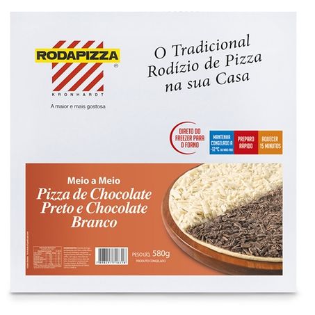 PIZZA RODAPIZZA 580GR CHOCOLATE PRETO E BRANCO