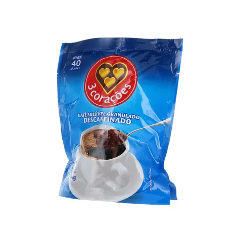 Café Solúvel 3 Corações Descafeinado Rf 40g 360-2