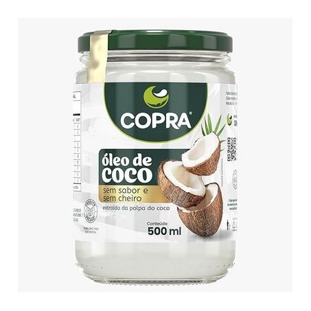 Oleo coco copra sem sabor 500 ml