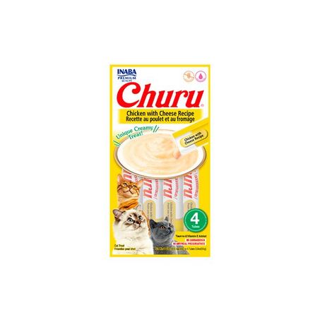 Petisco Churu Galinha com Queijo para Gatos 56g
