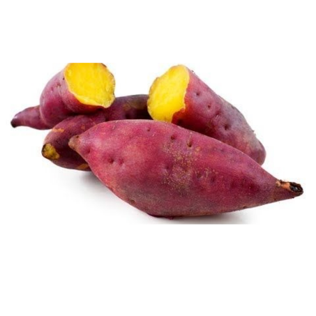 Legume batata doce roxa assada kg