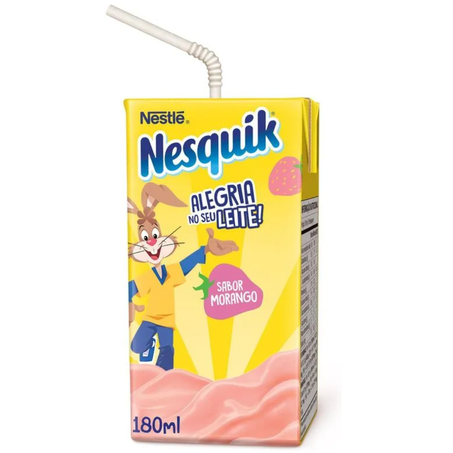 Bebida lactea 180ml nesquik morango