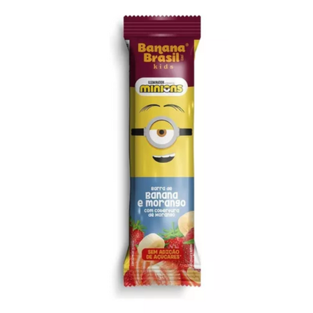 Barra kids banana brasil morango 22g