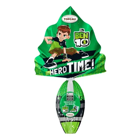 Ovo Pascoa Topcau 80g  Ao Leite Ben 10 Tatuagem
