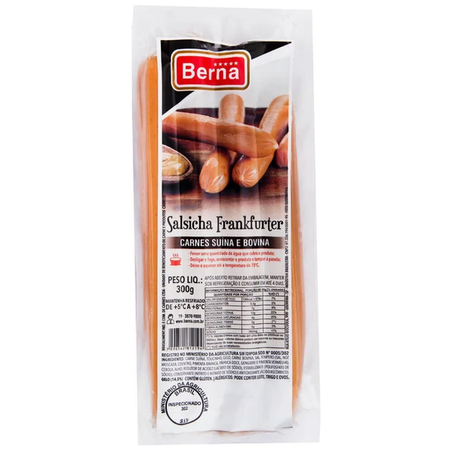 SALSICHA BERNA 300G FRANKFURTER