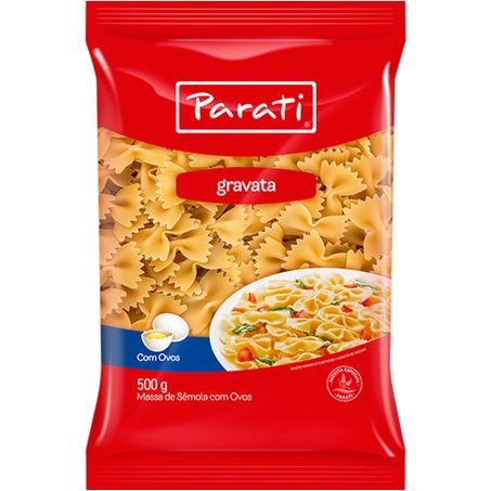 Macarrão de sêmola com ovos gravata parati