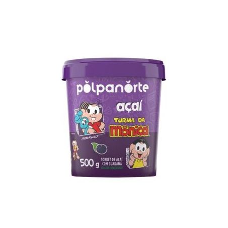 Açaí Polpanorte Turma Mônica Pote 500g