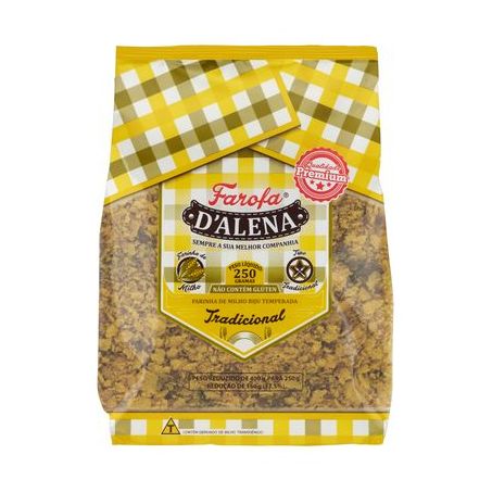 Farofa de Milho Tradicional D'alena Pacote 250G