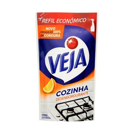 VEJA DESENG REFIL 400ML LARANJA
