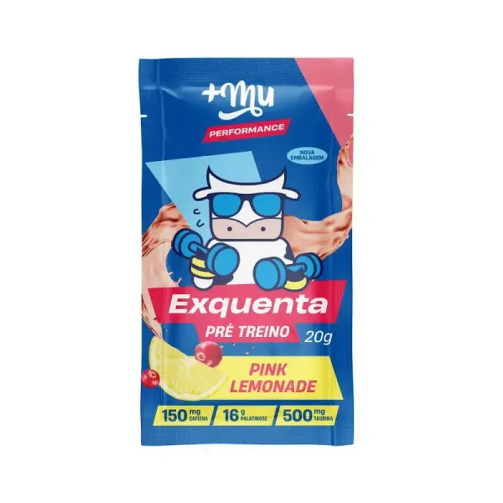 Pré Treino Pink Lemonade Exquenta +MU 20g