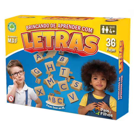 JOGO PAIS & FILHOS BRINCANDO DE APRENDER C/LETRAS 360-1