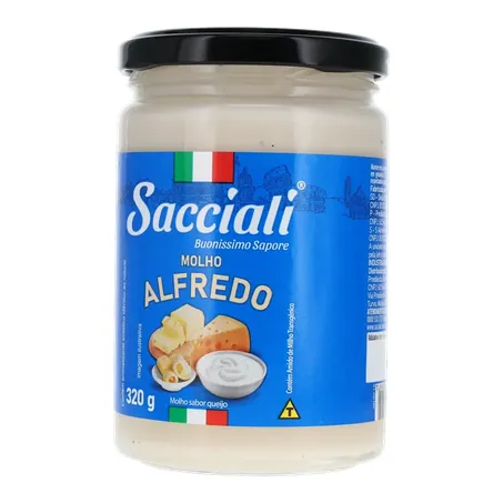 MOLHO PRONTO SACCIALI ALFREDO VIDRO 320G 360-2