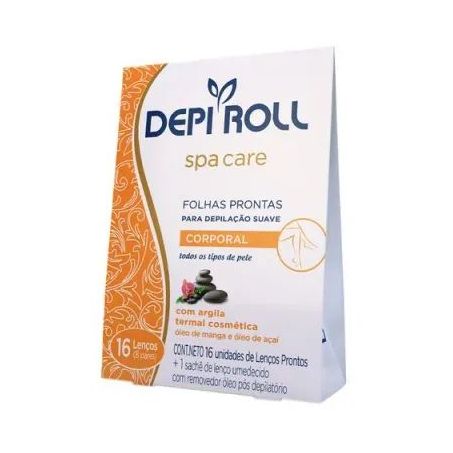 Cera corporal Depi Roll argila com 16 folhas