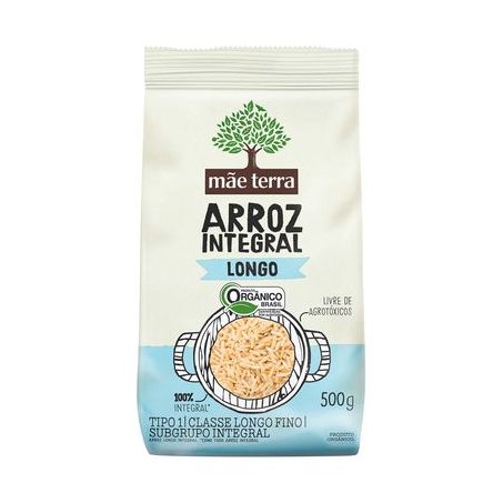 Arroz Integral Mãe Terra Longo Orgânico 500G
