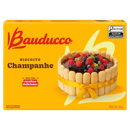 BISCOITO BAUDUCCO CHAMPANHE C/AÇÚCAR CRISTAL 150G