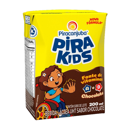 BEBIDA LÁCTEA PIRAKIDS CHOCOLATE 200ML
