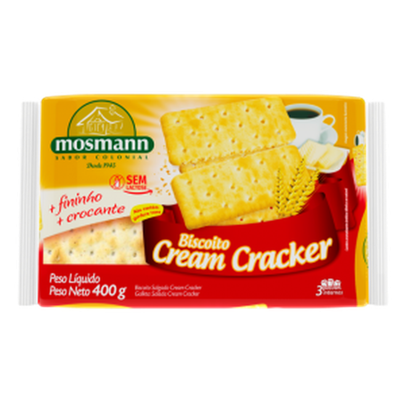 Biscoito mosmann 300g cream cracker s lact