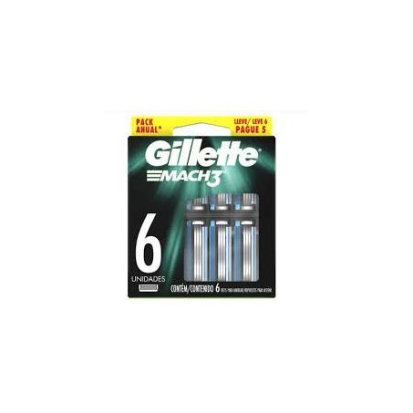 CARGA GILLETTE MACH3 REGULAR L6P5