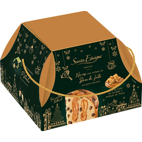 Panettone Santa Edwiges Nozes e Doce de Leite 800G