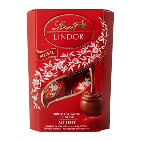 Chocolate Lindt Lindor Trufas Ao Leite 37g