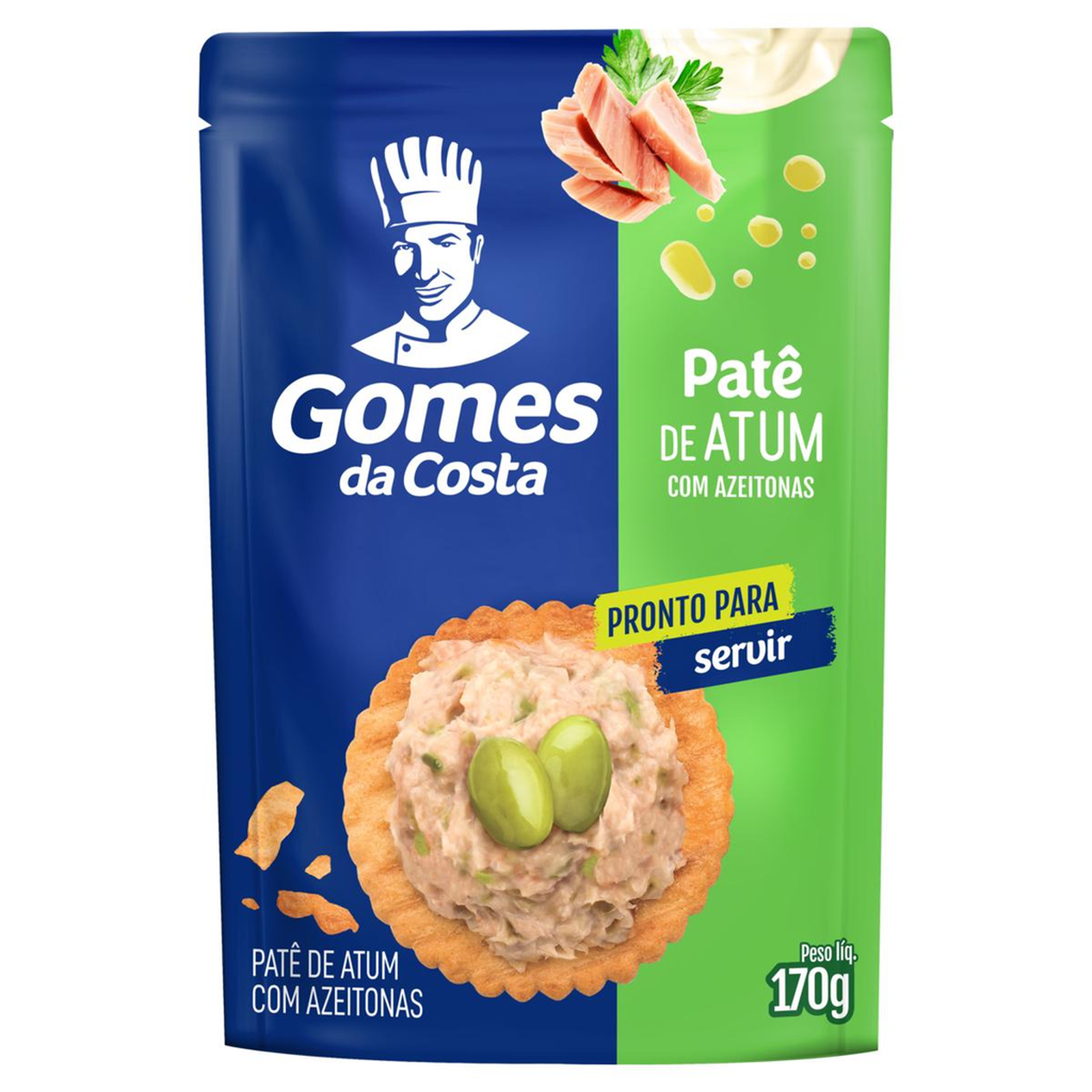 Patê de Atum Gomes da Costa 170g - Com Azeitona