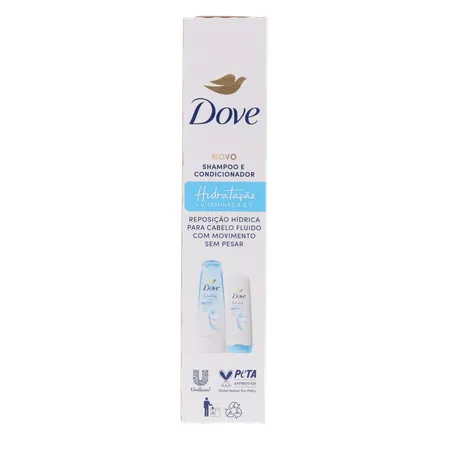 KIT DOVE SHAMPOO 400ML+ CONDICIONADOR 200ML HIDRATAÇÃO 360-3