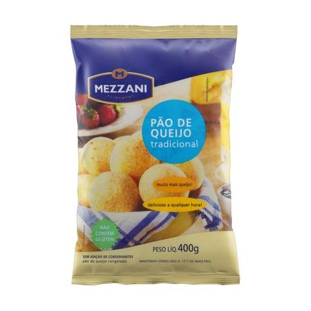 Pão de Queijo Mezzani Tradicional Embalagem 400G