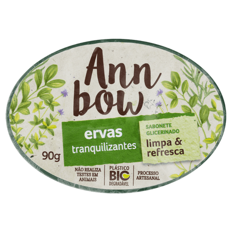 Sabonete em barra ann bow ervas 90g