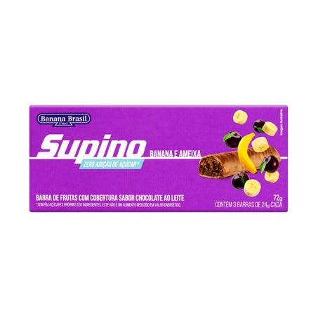 BARRA FRUTAS SUPINO ZERO BANANA/AMEIXA 24G